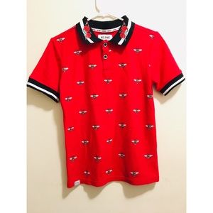 Boys Red bee 🐝 print shirt